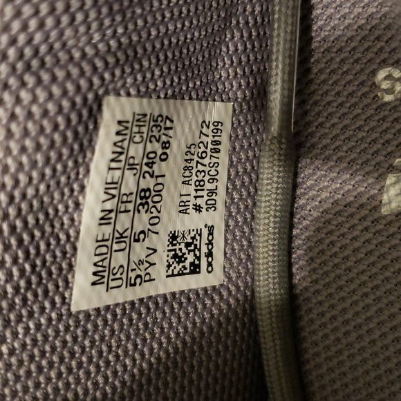 Adidas Tubular Sparkly Grey Shoes Kids Size 5.5 - Picture 4 of 7